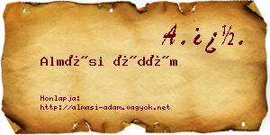 Almási Ádám névjegykártya