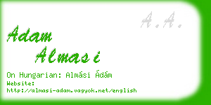 adam almasi business card